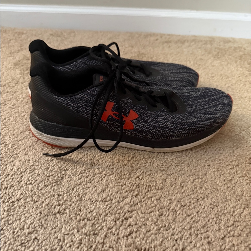 Under Armour Black and Orange Athletic Shoes